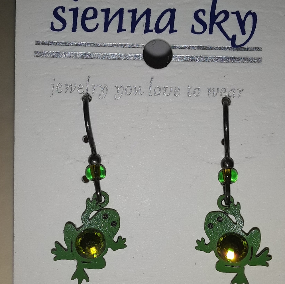 Frog earrings